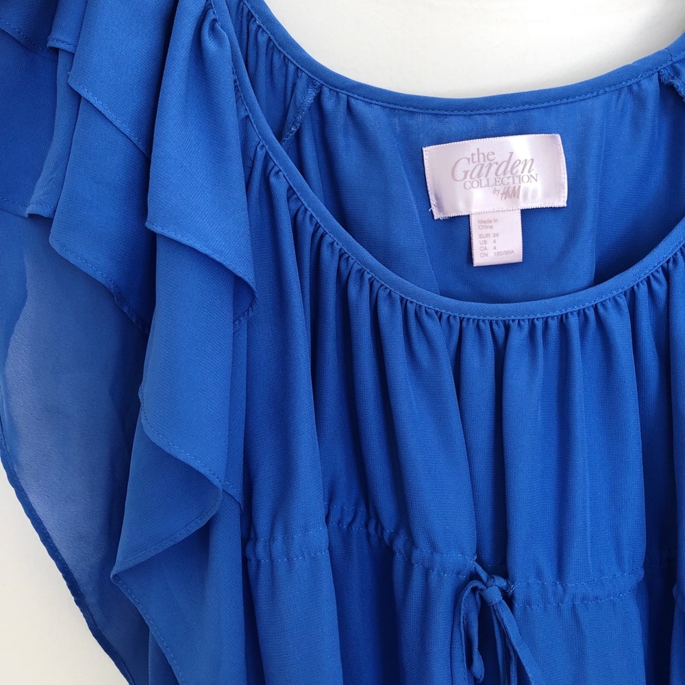 H&M Blue Ruffle Dress - Picture 5 of 8